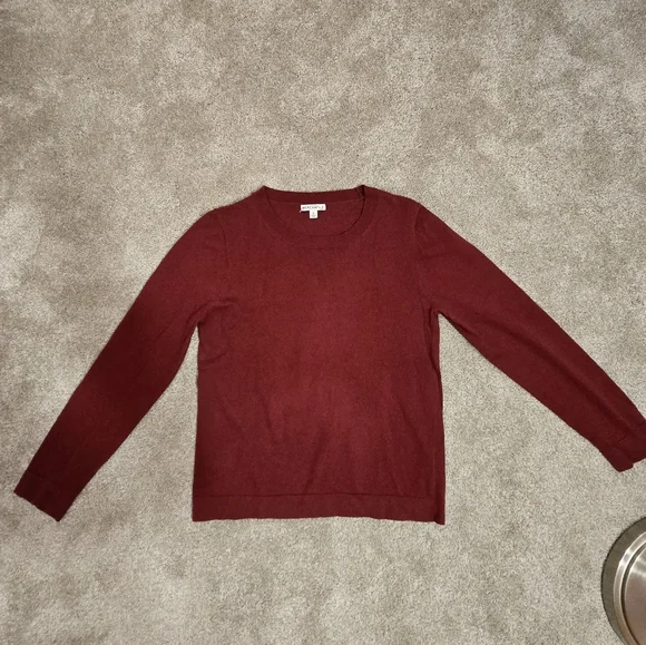 J. Crew Mercantile Red Crew Neck Sweater L Minimalist - Picture 6 of 10